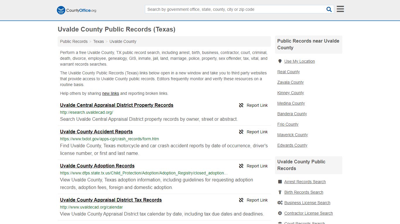 Public Records - Uvalde County, TX (Business, Criminal ...